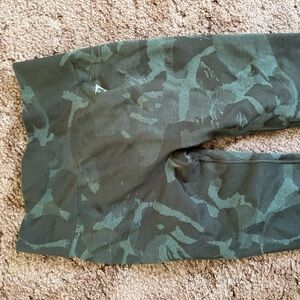 Gymshark Olive Green Camo Leggings